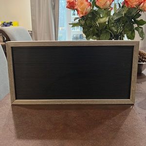Letter Board Sign (without letters) 20x10 Gray Wash Frame